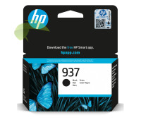HP 4S6W5NE, HP 937 originální náplň černá, OfficeJet Pro 9110b/9120b/9120e/9125e/9130b/9720e