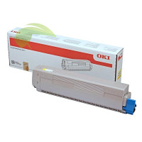 Toner OKI 45862837 originální žlutý, MC853/MC873