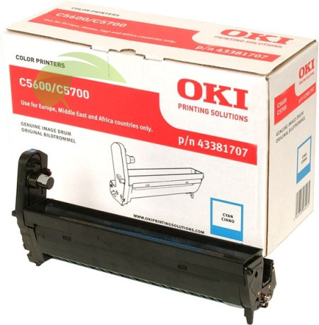 Originální fotoválec OKI 43381707, C5600/C5700 cyan