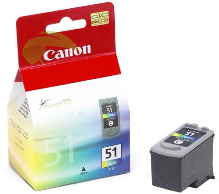 Originální náplň Canon CL-51 tříbarevná, PIXMA MP150/160/170/180/450/460/MX300/310/iP2200a
