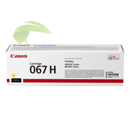 Toner Canon 067H, 5103C002 žlutý Canon i-SENSYS MF651Cw/MF655Cdw/LBP631Cw/LBP633Cdw originální