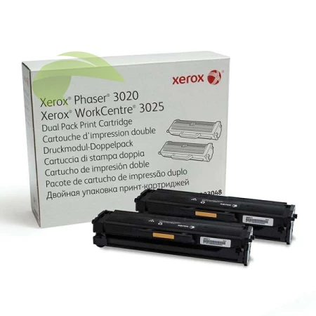 Xerox 106R03048 originální dvojbalení tonerů, Phaser 3020/WorkCentre 3025 - 3000 stran