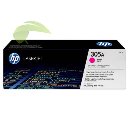 HP CE413A originální toner magenta, HP 305A, HP Color LaserJet Pro M375NW/Pro M475DN