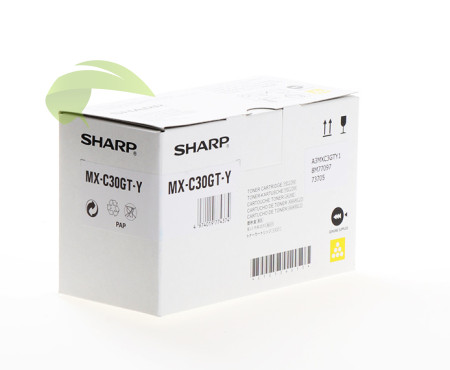 Toner Sharp MX-C30GT-Y, originální žlutý, MX-C250/MX-C300/MX-C301