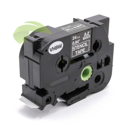 Kompatibilní páska pro Brother STe-151 STENCIL, 24mm x 3m, černý tisk