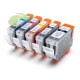Sada kompatibilních náplní pro Canon CLI-8CMYK + PGI-5Bk, MP610/MP650/iP4200/iP4300