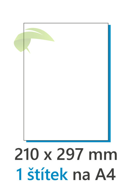 Samolepící papír do tiskárny A4 - 100 ks