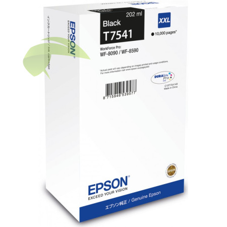 Epson T7541 (XXL) originální náplň černá, WorkForce Pro WF-8090/8590