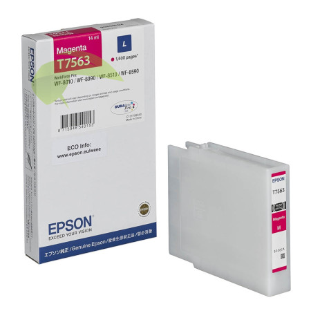 Epson T7563 (L) originální náplň magenta, WorkForce Pro WF-8010/8090/8590