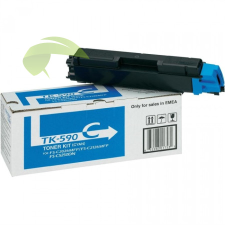 Toner Kyocera TK-590C originální cyan, ECOSYS M6026cdn/M6526cdn/P6026cdn, FS-C2026MFP