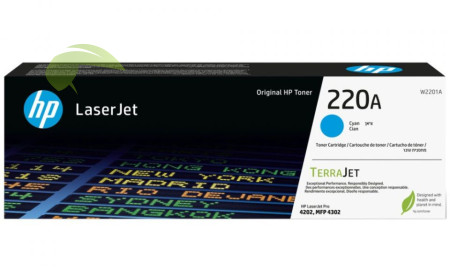 Toner HP 220A, HP W2201A originální cyan, Color LaserJet Pro 4202/4203