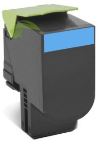 Renovovaný toner pro Lexmark CS417/CX417/CS517/CX517 cyan - 3500 stran
