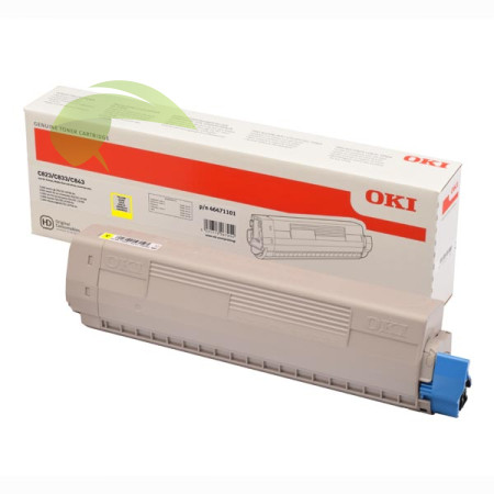 Toner OKI 46471101 originální žlutý C823/C833/C843