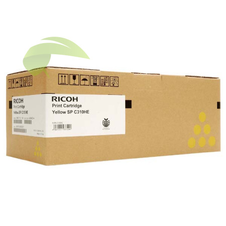 Toner Ricoh SP C310HE, 407635 originální žlutý, Aficio SP C231/C232/C242/C312/C320