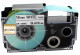 Kompatibilní páska pro Casio XR-18WE, 18mm x 8m černý tisk / bílý podklad