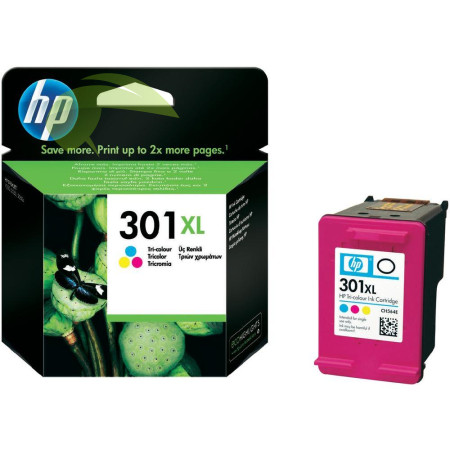 HP CH564EE,  HP 301XL originální náplň tříbarevná, DeskJet 3050/1000/1050