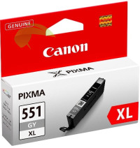 Canon CLI-551XL GY originální náplň grey, Pixma MG6350/MG7150/MG7550/iP8750