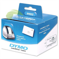 Originální etikety DYMO 99013, 36 x 89mm, 260ks, průhledné