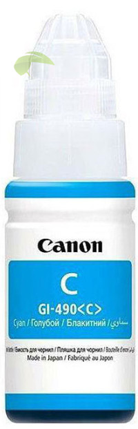Canon GI-490C 0664C001 originální náplň cyan, Pixma G1400/G2400/G3400
