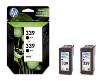 HP C9504EE, č. 339 dvojbalení originálních černých náplní, Deskjet 5740/5743/5745/5748/5940