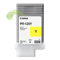 Inkoustová náplň Canon PFI-120Y, 2888C001 žlutá originální, imagePROGRAF TM-200/TM-300