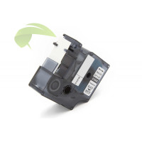 Kompatibilní páska pro Dymo Rhino 18445/S0718620, 19mm×5,5m černý tisk/bílý podklad, vinyl
