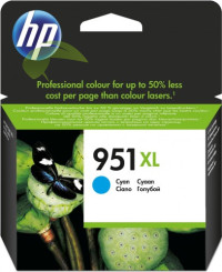 HP CN046A, HP 951XL originální náplň cyan,  Officejet Pro 251dw/Pro 276dw/Pro 8100/Pro 8600